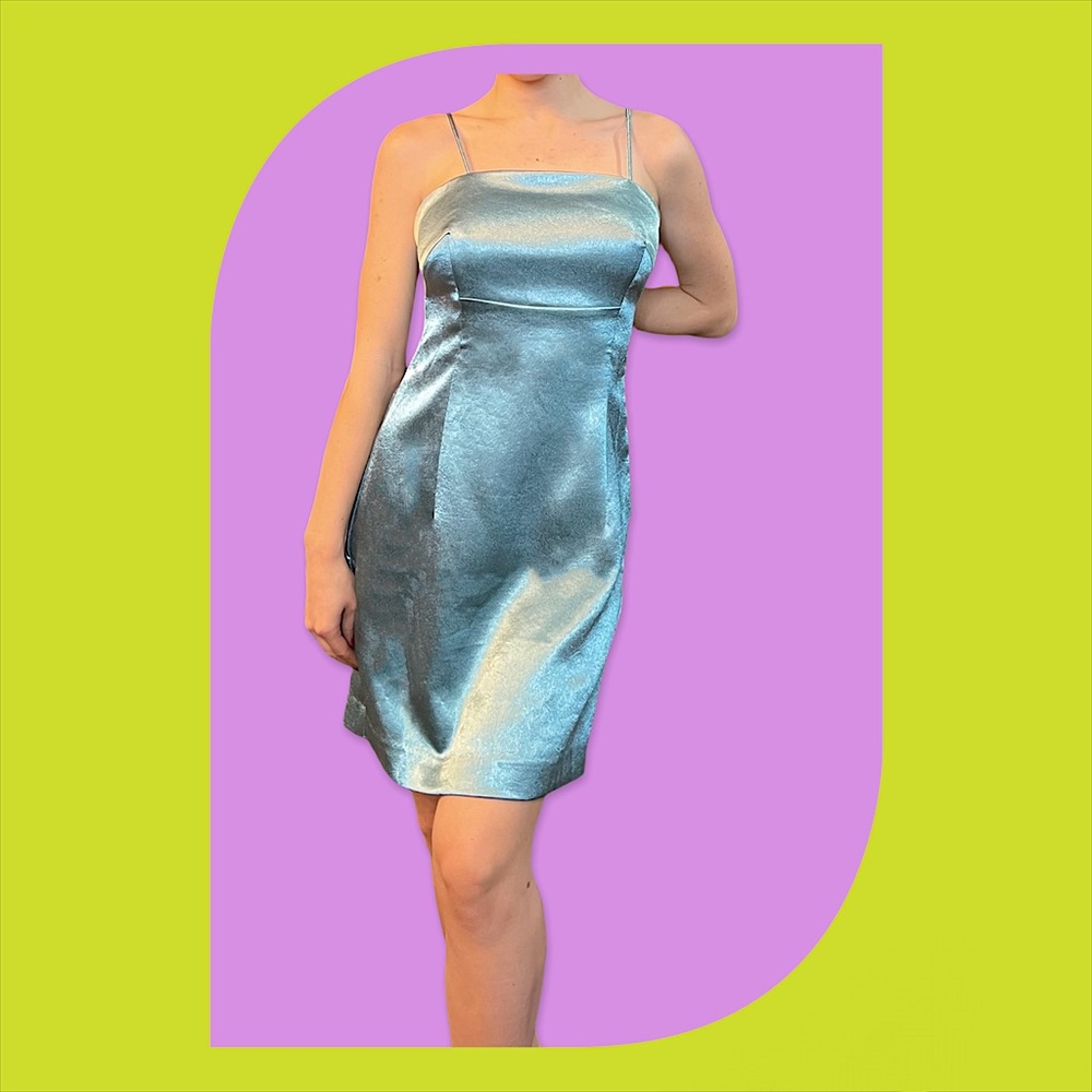 Y2K Style Satin Dress